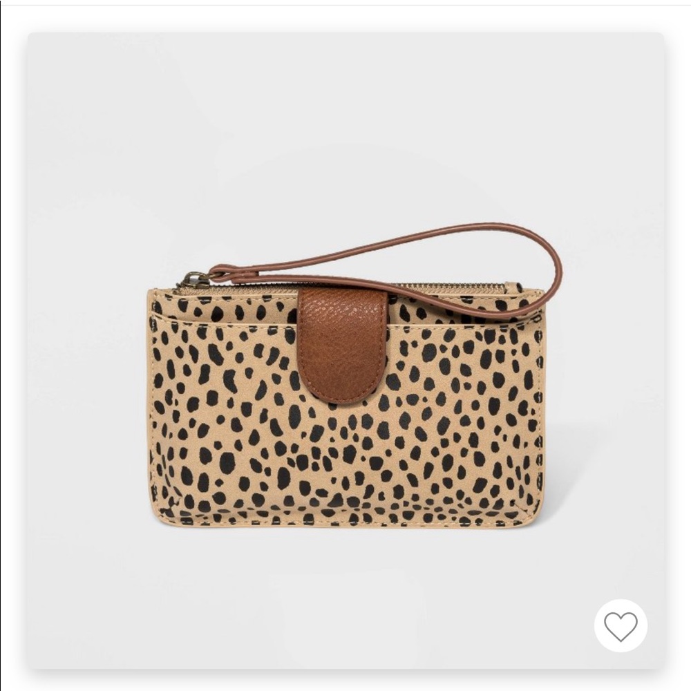 Leopard Print Zip Wristlet NWT Universal Thread from Target